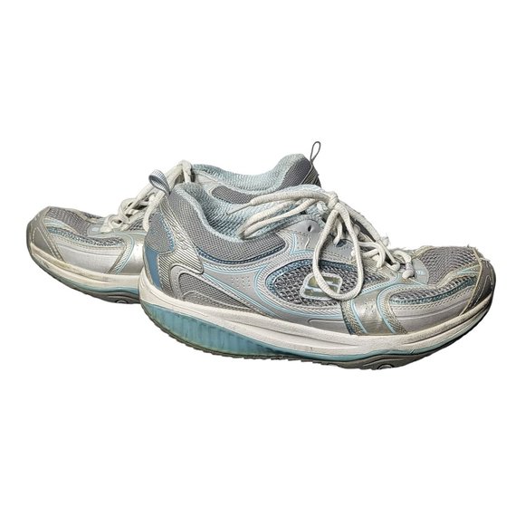 Skechers Women's Blue Gray Shape-Ups XF Accelerators 8.5 Walking Athletic Toning - Picture 1 of 11